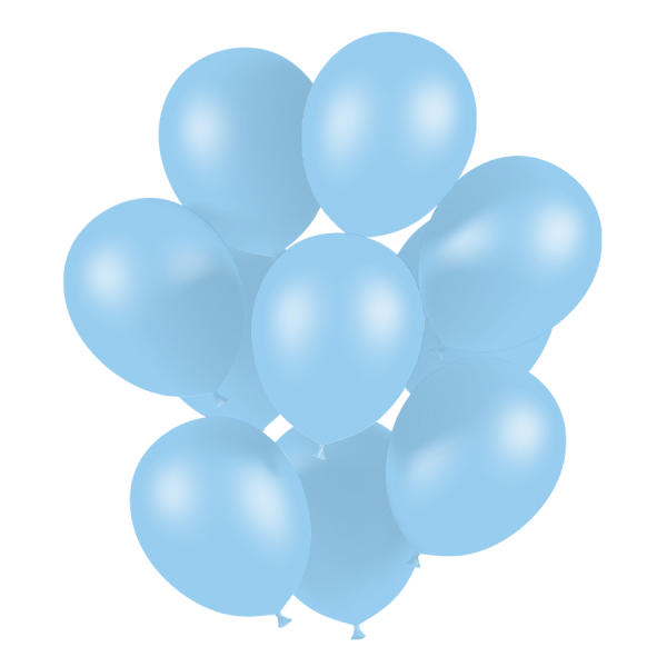 50 Ballons De Baudruche Bleu Clair TOP PRIX 23 Cm France Effect