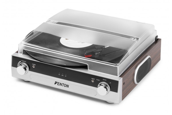 Combo platine disque et lecteur CD, 60's bois Fenton