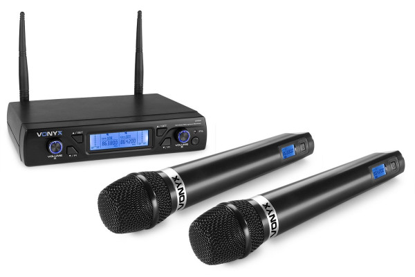 KVM K640 UHF Système de microphone sans fil professionnel avec 4