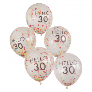 ballons confettis
