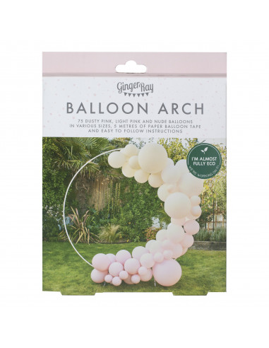 Kit d arche de ballon nude et rose France Effect