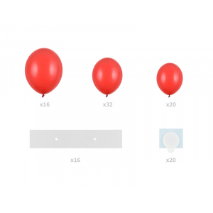 guirlande ballons coeur rouge 2