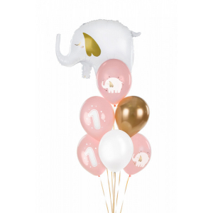 bouquet ballons rose pastel 2