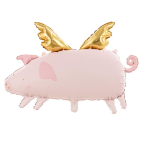 ballon cochon rose