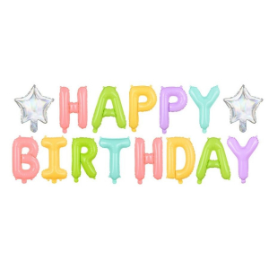ballon anniversaire pastel