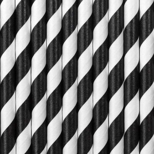 paille noir et blanc