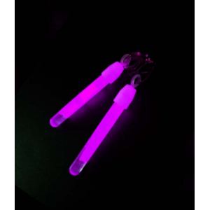 boucle d'oreille rose fluo