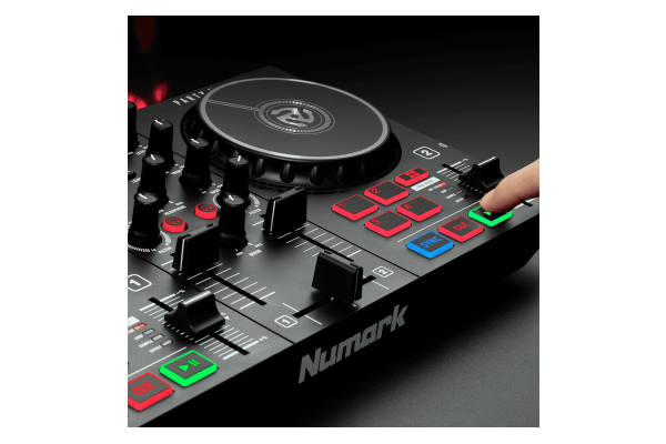 Numark Party Mix II - Platine DJ avec lumières LED, carte son et table de  mixage DJ avec Serato DJ Lite et Algoriddim djay Pro AI