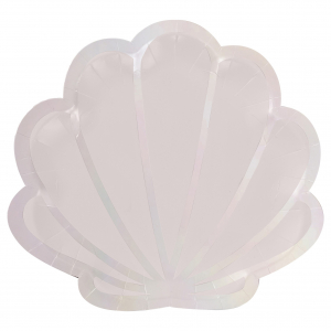 assiettes carton coquillage
