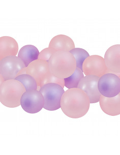 Ballon de baudruche violet & pastel