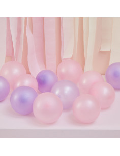 Ballon de baudruche violet & pastel