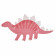 8 Assiettes en forme de dinosaures roses