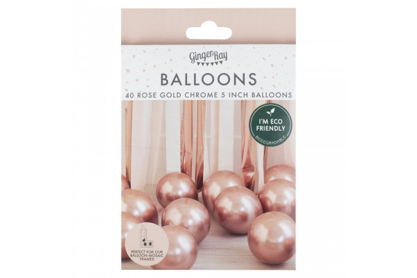 ballons roses gold pack