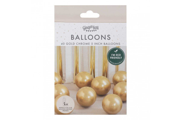 ballons dores chromes pack