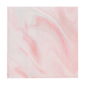 serviettes marbre rose