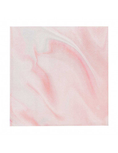 serviettes marbre rose