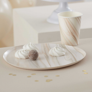 assiettes marbres blancs 2