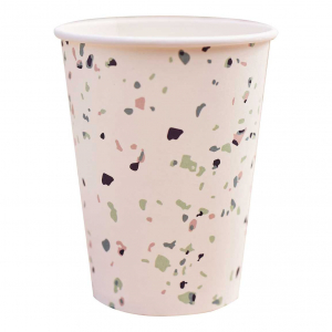 gobelets papier terrazzo
