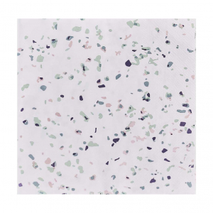 serviettes papier terrazzo