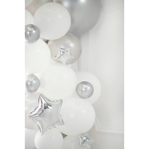 mini ballons etoiles argentees 2