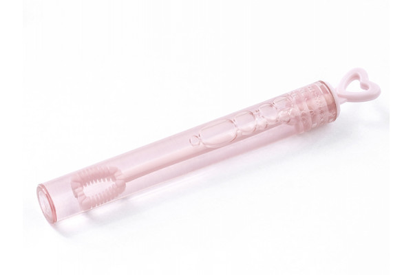 tubes bulles de savon rose coeur