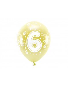 6 Anniversaire Fille Ballon, Or Rose Ballon Chiffre 6, Ballon 6