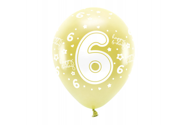 ballons or chiffre 6