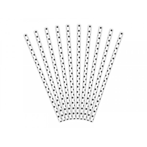paille papier pois noir 2