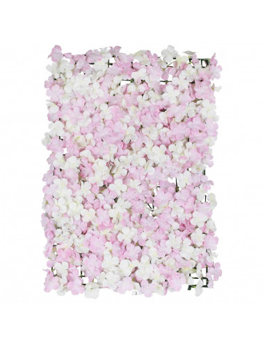 mur de fleurs artificielles