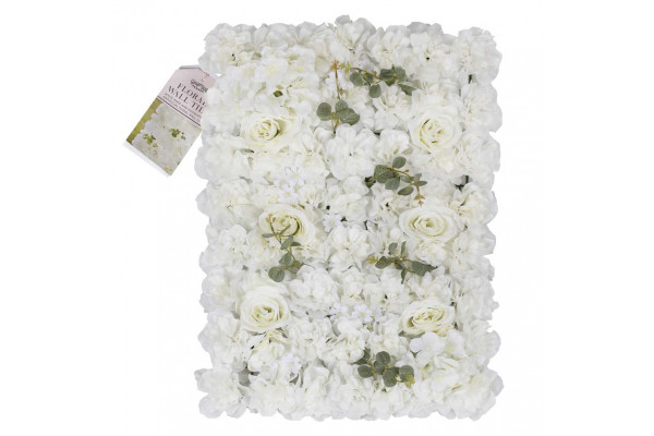 mur de fleurs rose blanche pack