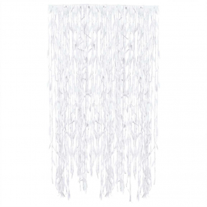 fond ruban feuilles blanches