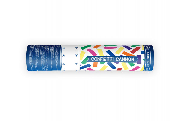 canon a confettis multicolore