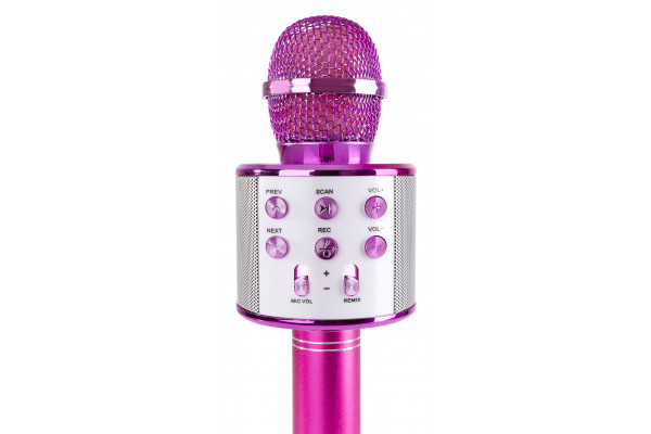 karaoke micro rose boutons