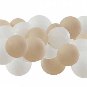 ballons nude et blanc