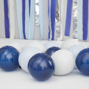 ballons bleu marine et clair 2