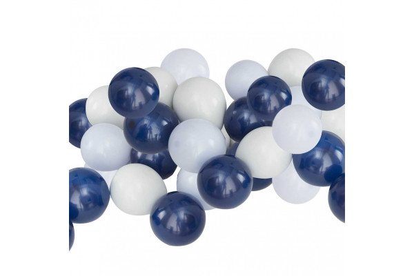ballons bleu marine et clair
