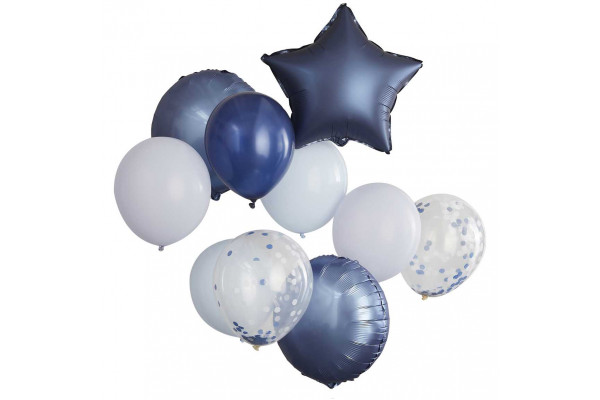 ballons bleu marine etoile