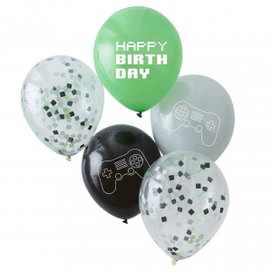 ballons confettis manette