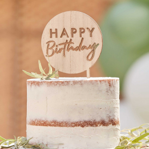 cake topper anniversaire bois 2