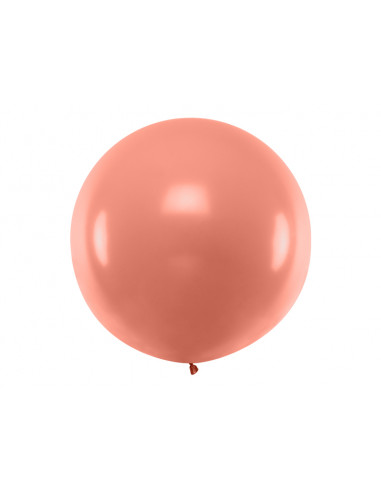ballon rose metallise