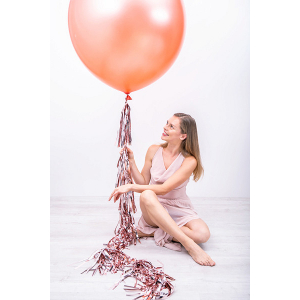 ballon rose metallise 2