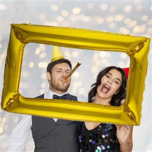 ballon cadre photo or