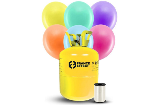 kit bouteille helium ballons multicolore