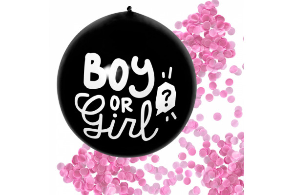 ballon confettis gender reveal
