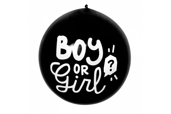 ballon confettis gender reveal fille
