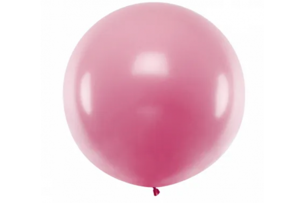 ballon geant rose pale