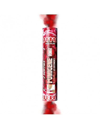 fumigene goupille double sortie rouge