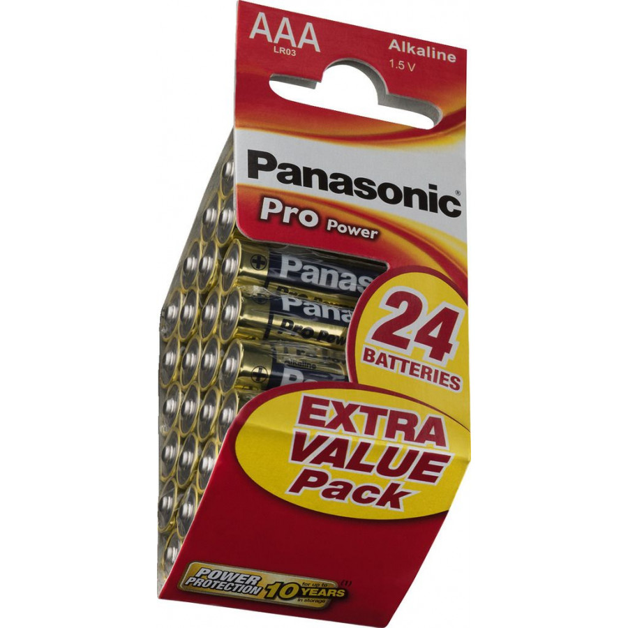 PANASONIC - 4 Piles AAA LR03 Alkaline Power - Lot de 4 piles Panasonic  Alkaline Power AAA LR03 Pile recommand - Livraison gratuite dès 120€