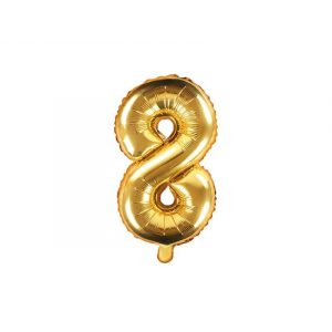 Ballon chiffre anniversaire chiffre or