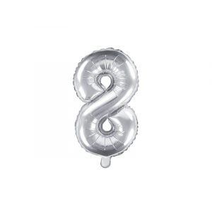 Ballon anniversaire chiffre argent